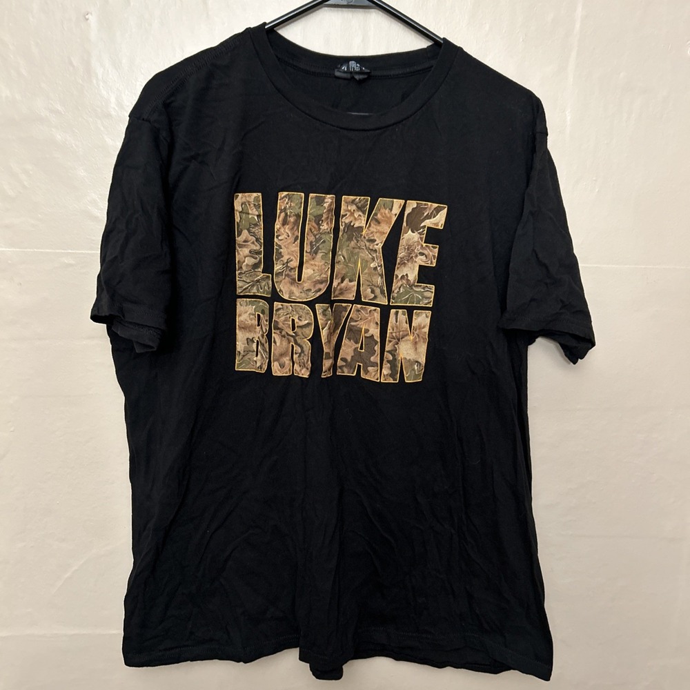 Very‎ Important Tee Luke Bryan Camo Print Orange Deer Back XXL